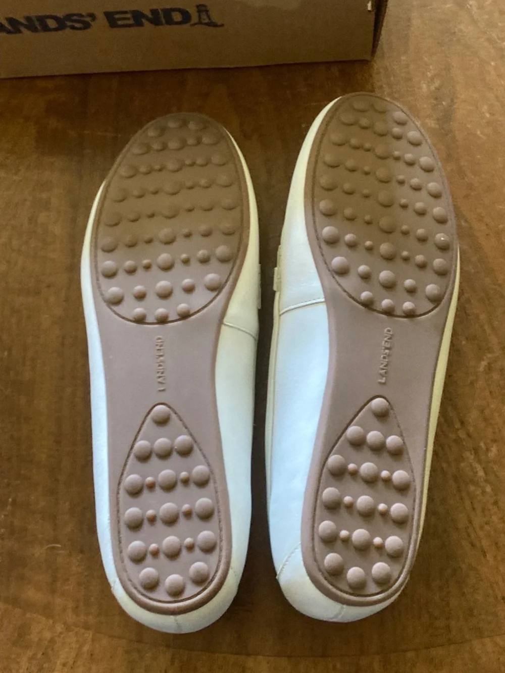Womens Landsend Leather Loafers